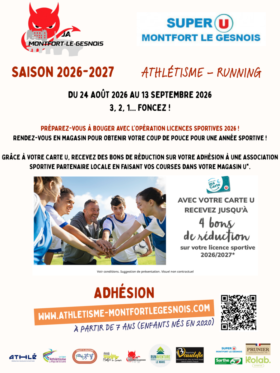 Opération SUPER U - Licences 2026/2027