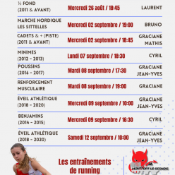 REPRISE DES ENTRAÎNEMENTS